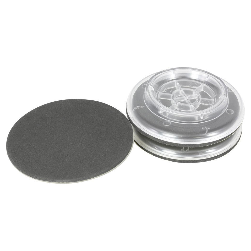 Piano set of 3 clear plastic castor cups for grand piano