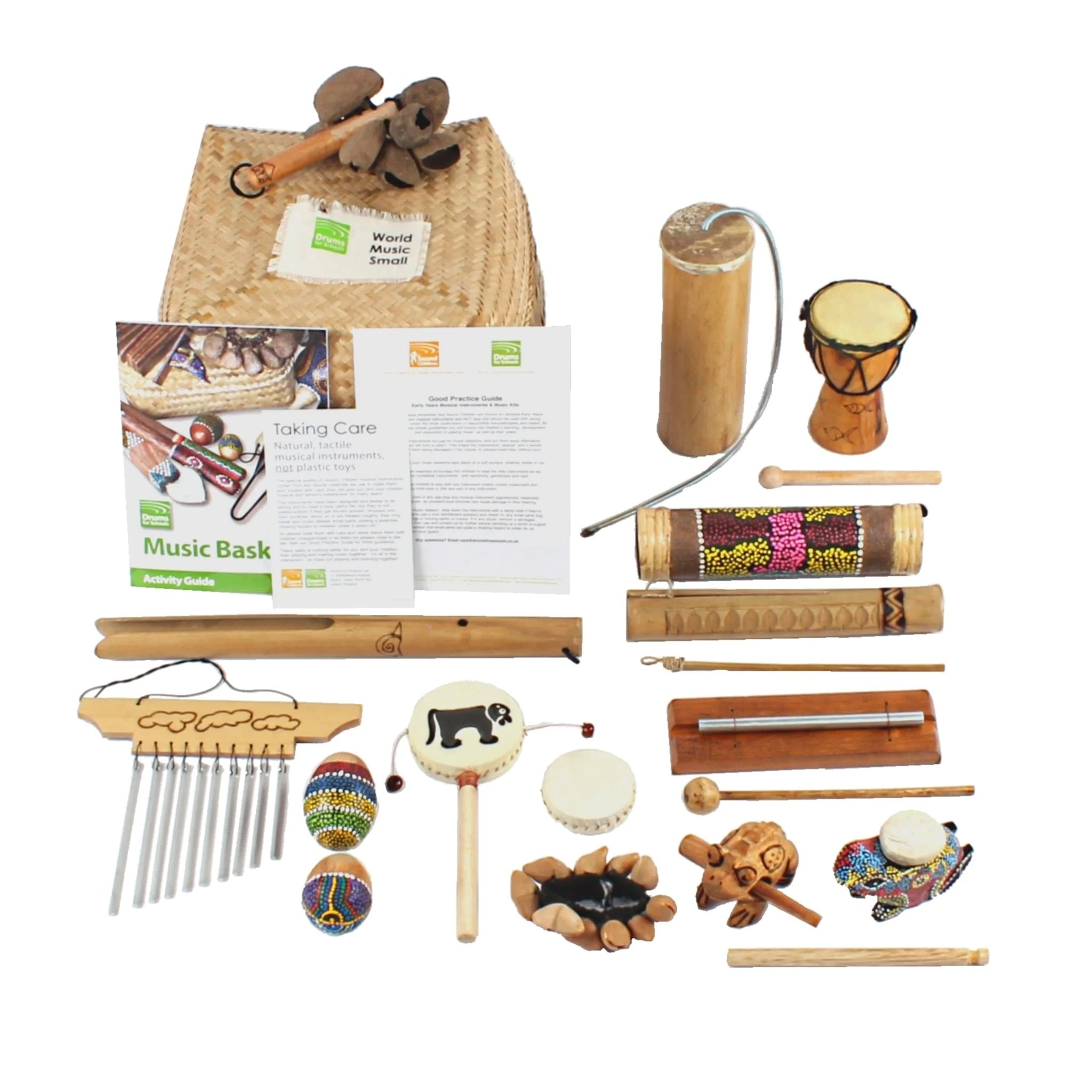 WP-WMBS - Drums for Schools world music basket - 15 Instruments A1