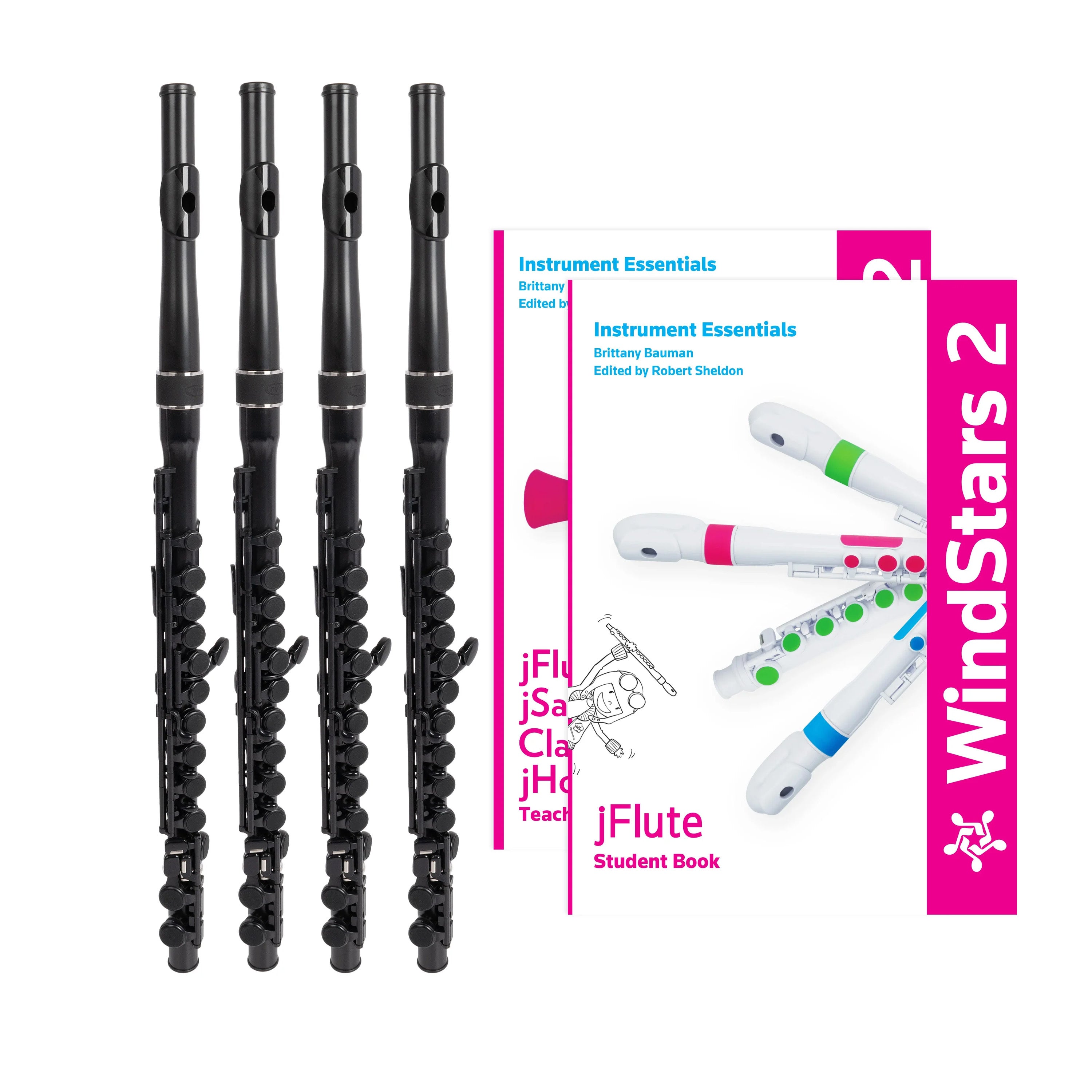 NWS2-SFLU - Nuvo WindStars Student flute class set of 4 A1