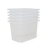 PP3513 - Monarch 5x 40L extra strong storage box and lid set - Clear Default title