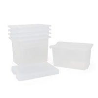 PP3513 - Monarch 5x 40L extra strong storage box and lid set - Clear Default title