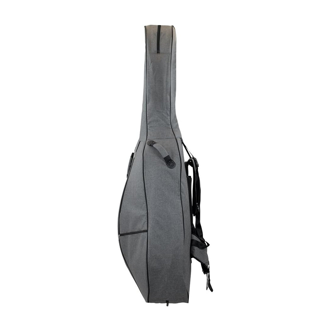 46BS34-315 - Tom & Will double bass gig bag 3/4 size Grey with red interior / A1