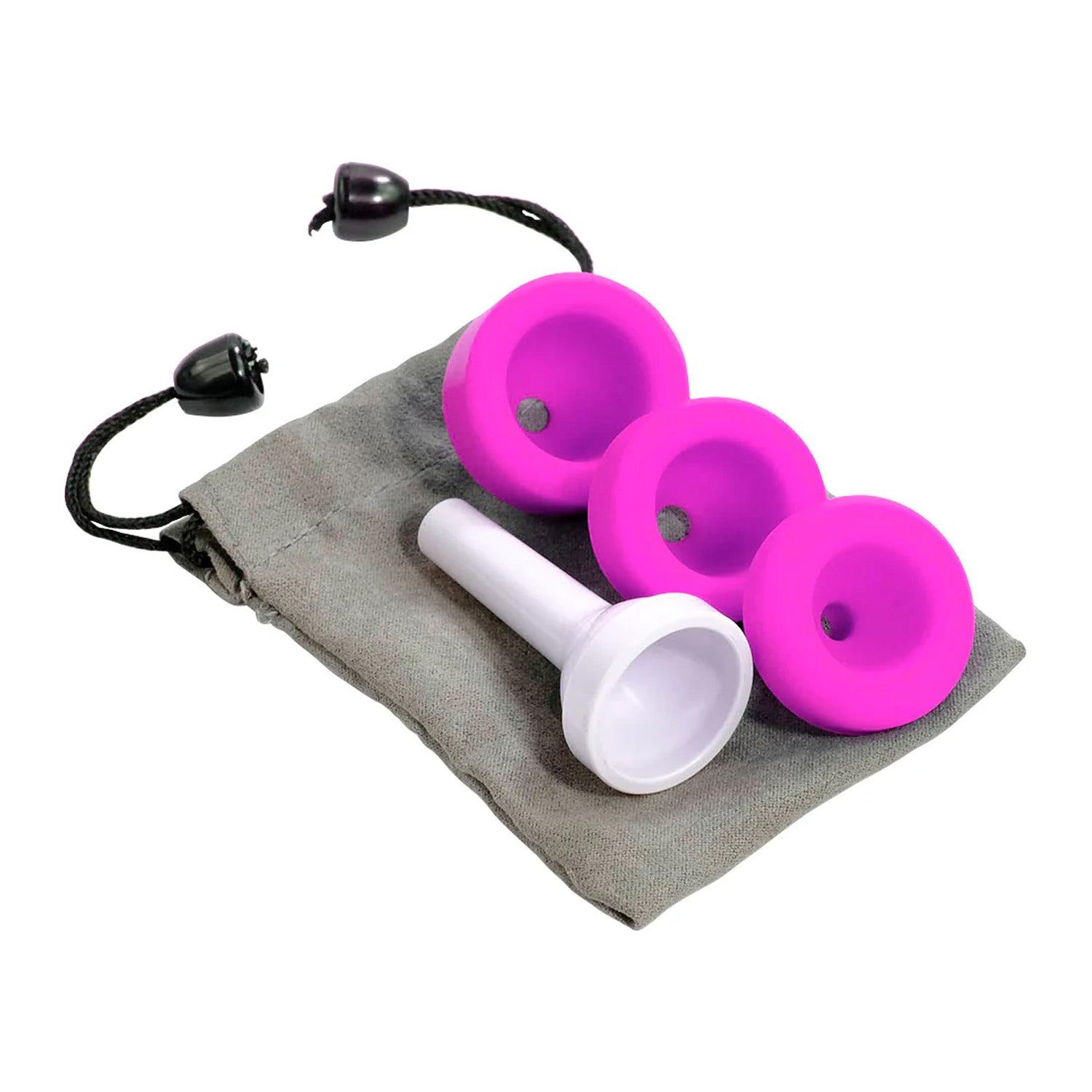 Nuvo mouthpiece set - jHorn in white with pink trim