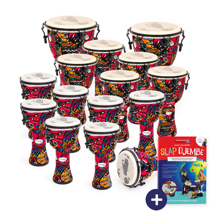 PP666-15PK - Percussion Plus Slap Djembe 15 pack - mechanically tuned Default title