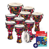 PP666-10PK - Percussion Plus Slap Djembe 10 pack - mechanically tuned Default title