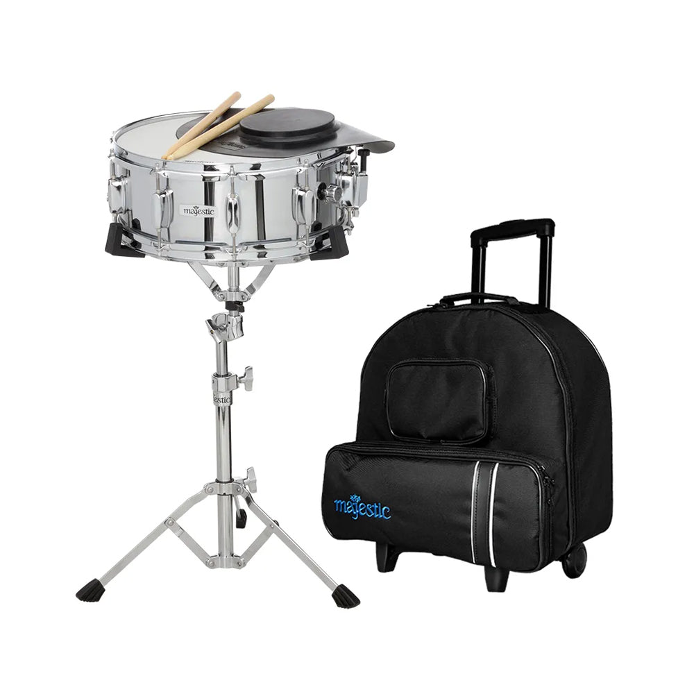 Majestic Snare & Practice Pad Kit - With trolley