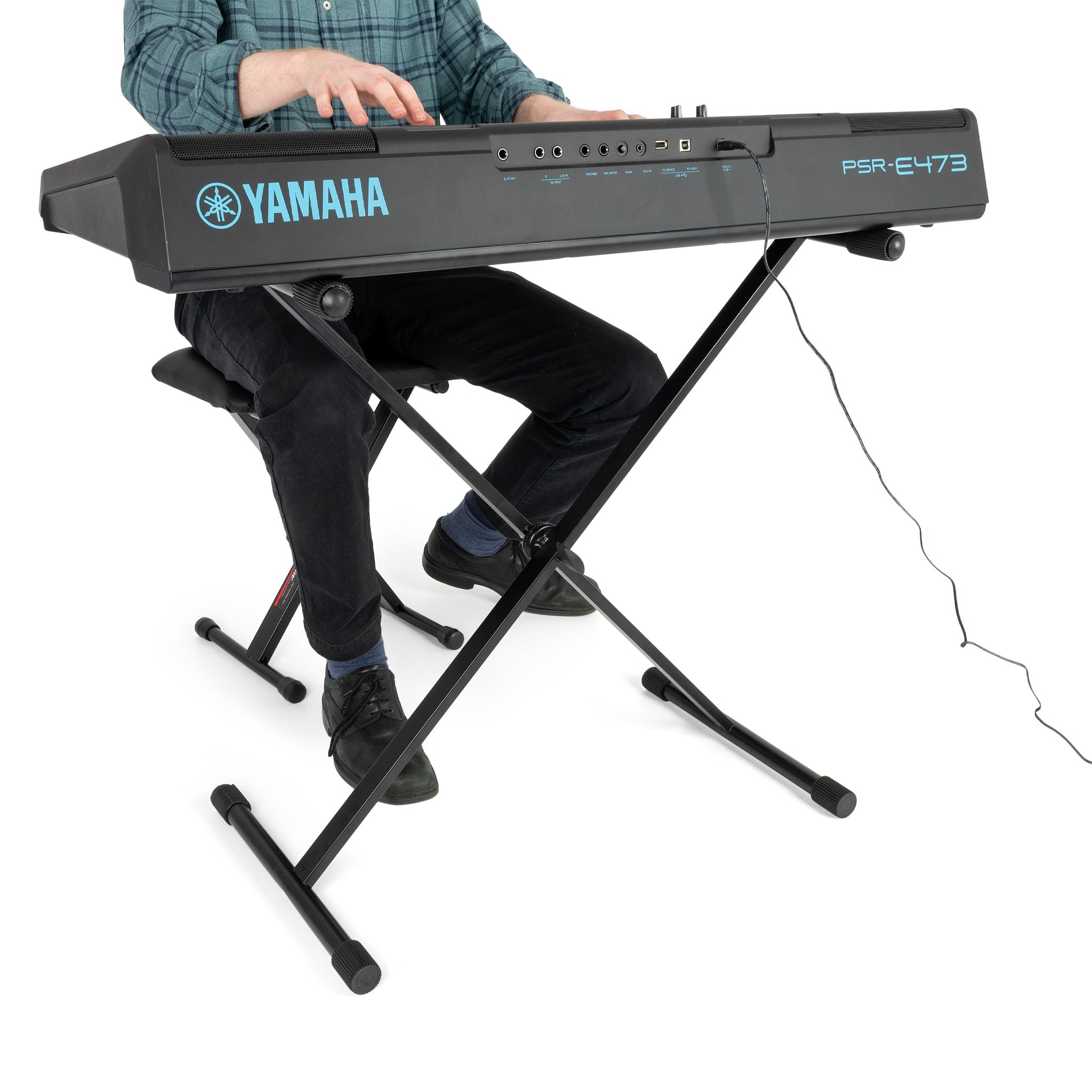 AP-3201K - Apextone X frame single-braced adjustable keyboard stand (collapsible) A1