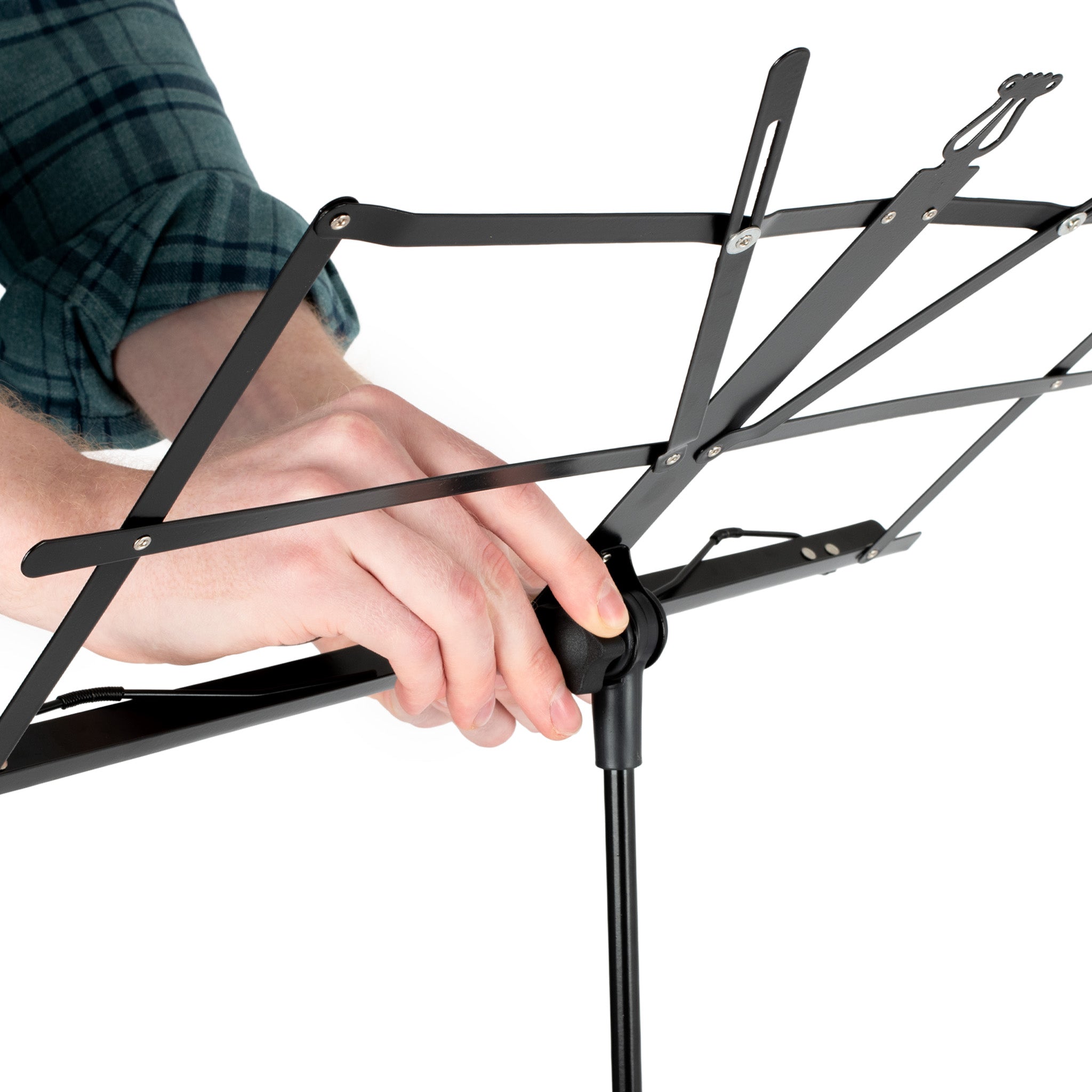 AP-3501-BK - Apextone folding music stand Black / A1