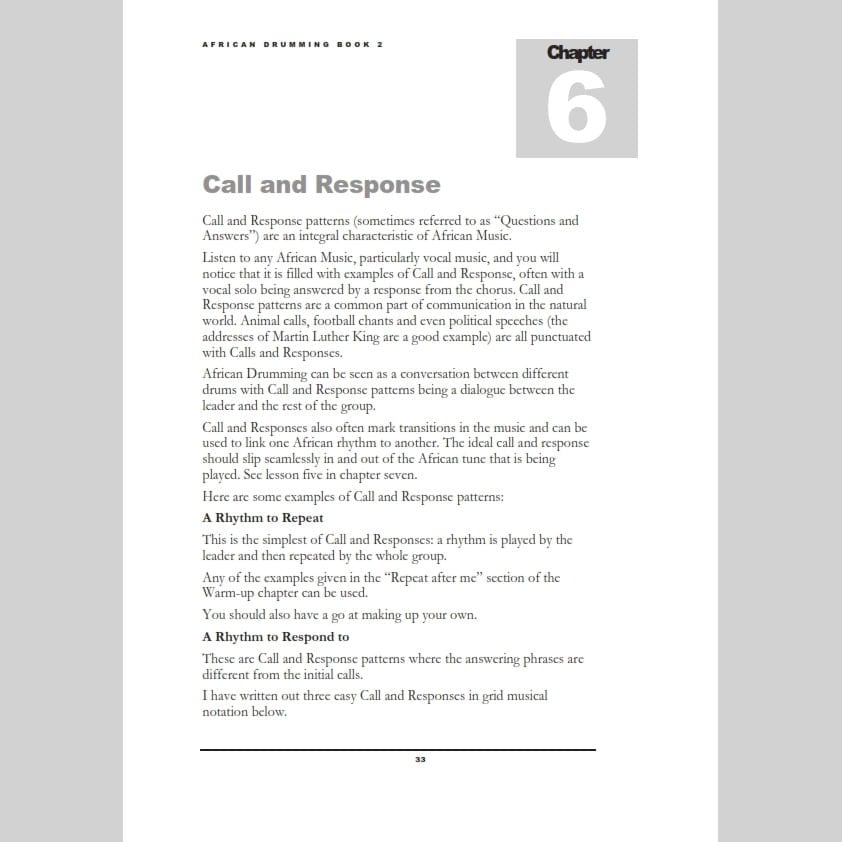 PP4102 - Andy Gleadhill's African drumming book 2 A1