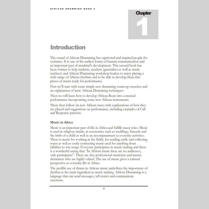 PP4102 - Andy Gleadhill's African drumming book 2 A1