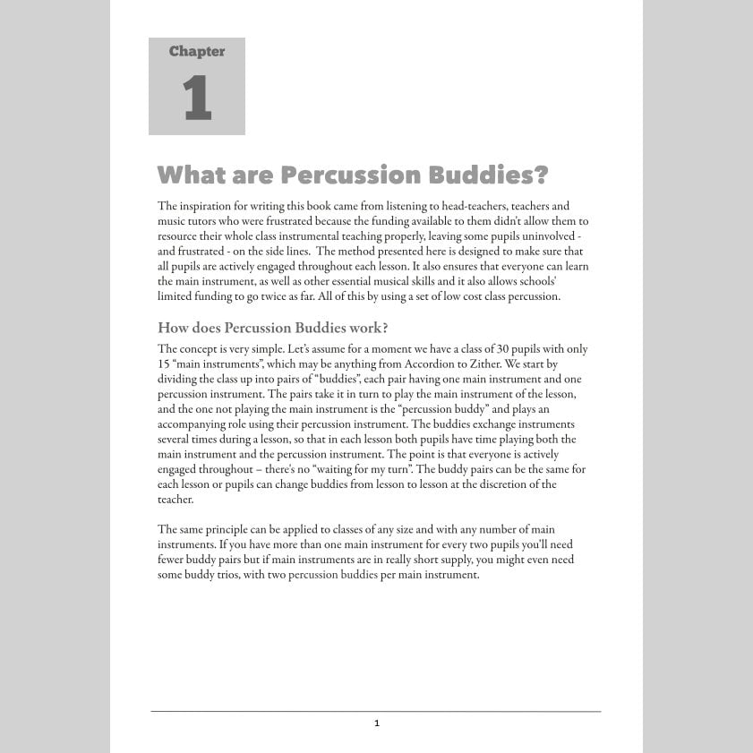 PP4108 - Andy Gleadhill's Percussion Buddies Book A1