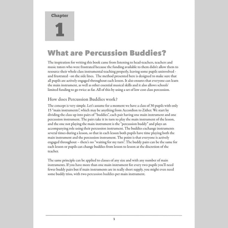 PP4108 - Andy Gleadhill's Percussion Buddies Book Default title