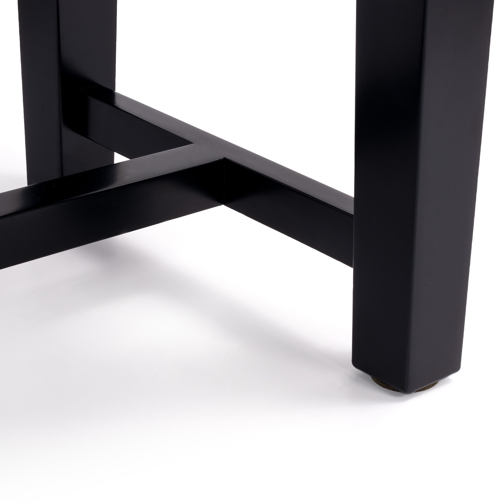 BC46-BS-BKL - Hidrau BC46 'London' adjustable concert piano stool Black satin, black leather / A1