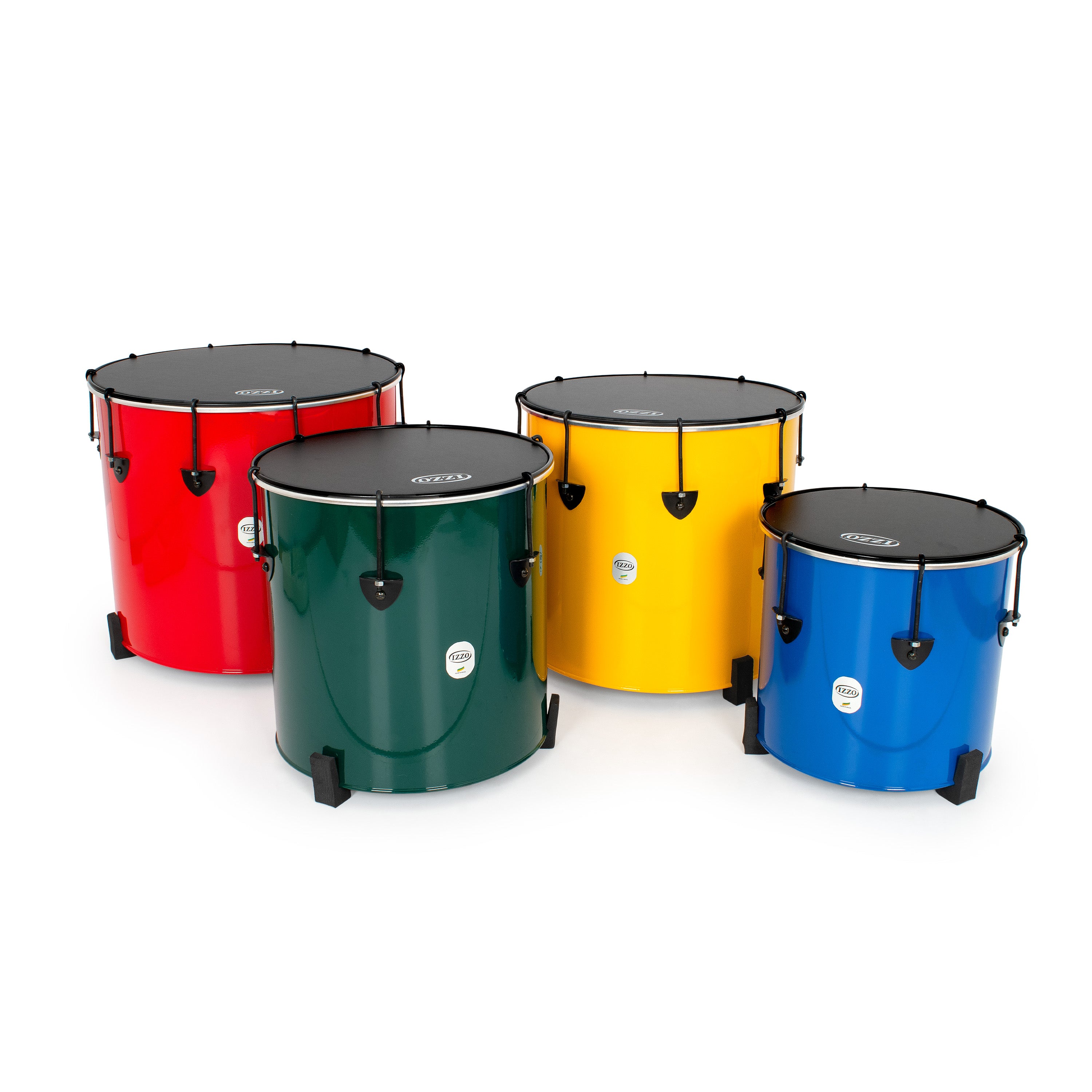 Izzo Castle surdos set of 4 nesting samba drums - 12", 14", 16", 18"