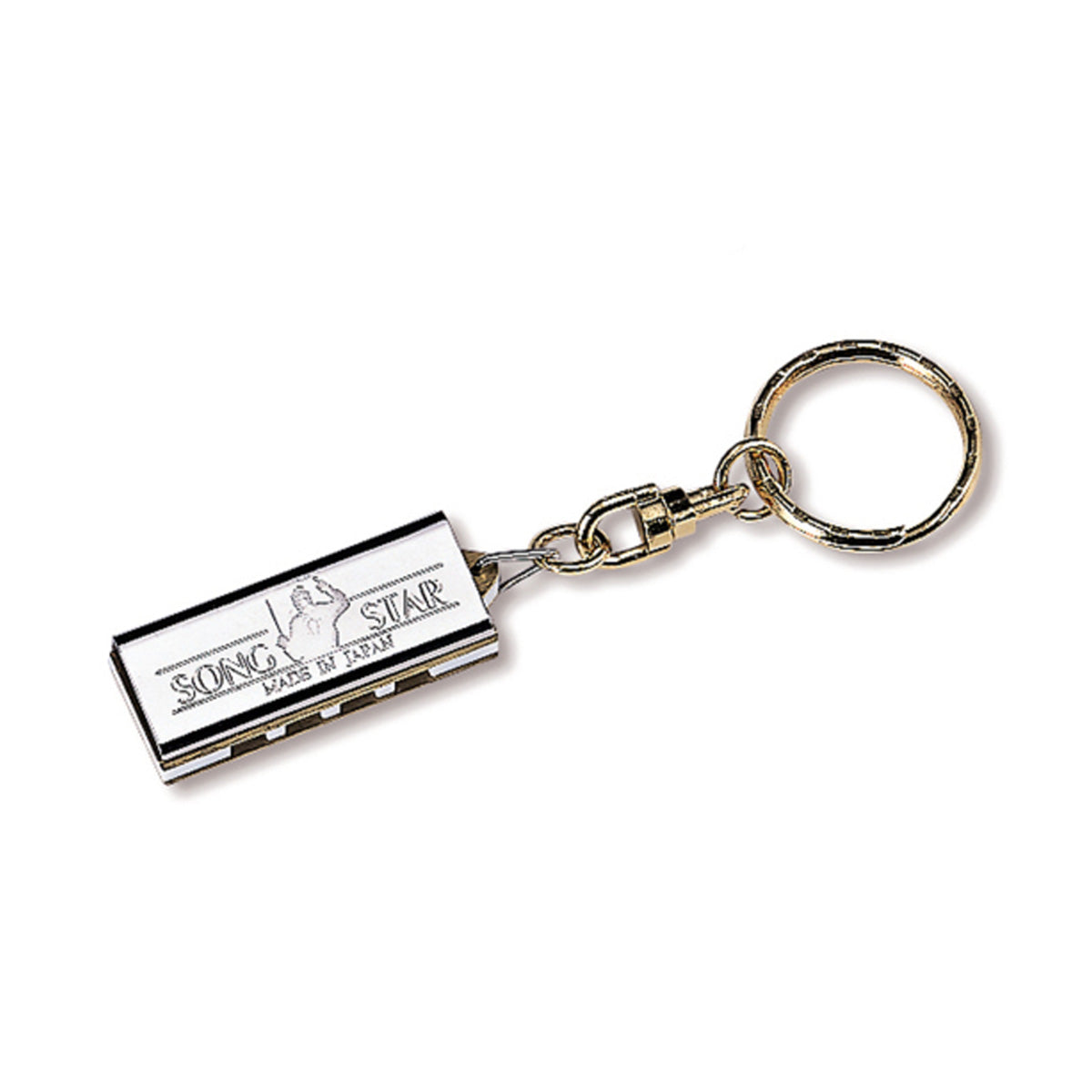 Suzuki 'SONG STAR' 4-hole harmonica with keyholder
