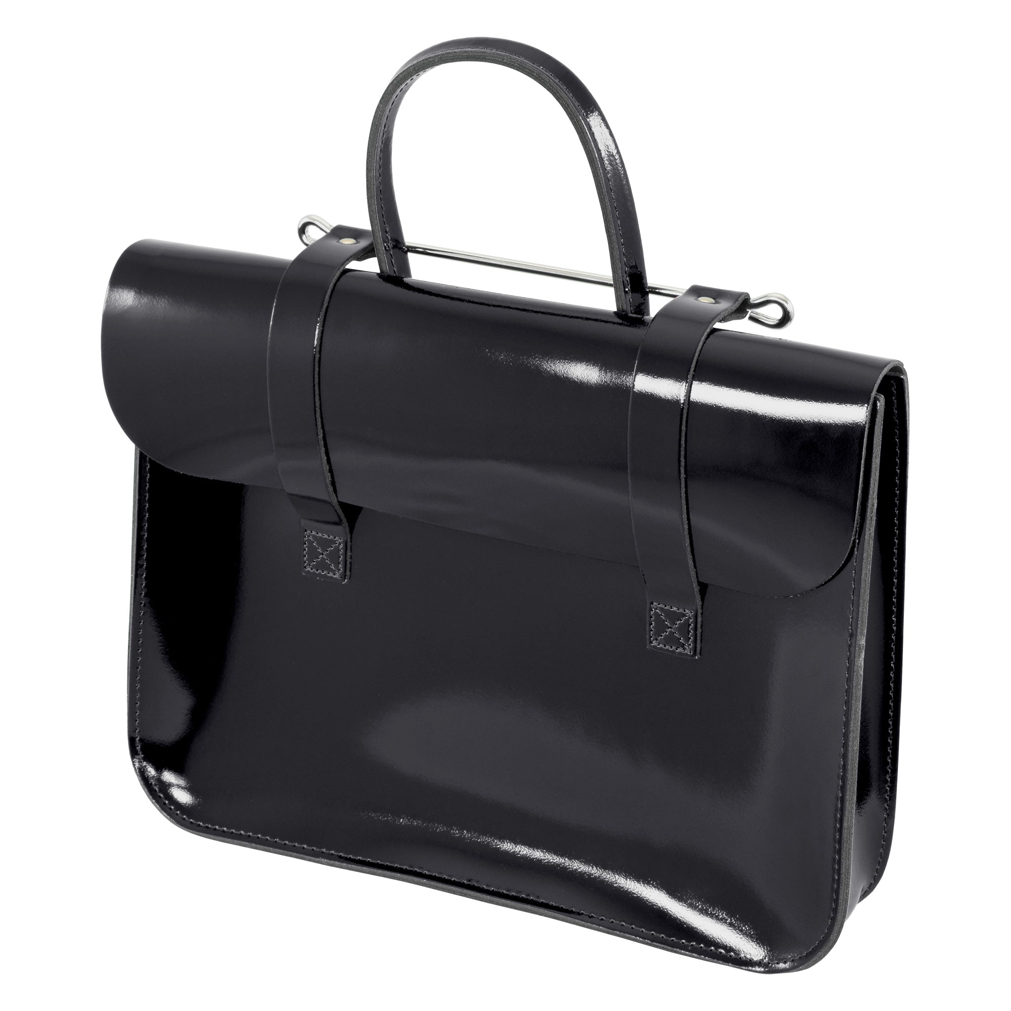 Oxford Traditional leather music case - Polished black