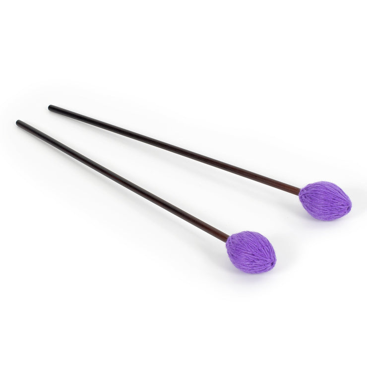 MM1 - Percussion Workshop Vibraphone / marimba beaters pair 4cm purple wool head – soft