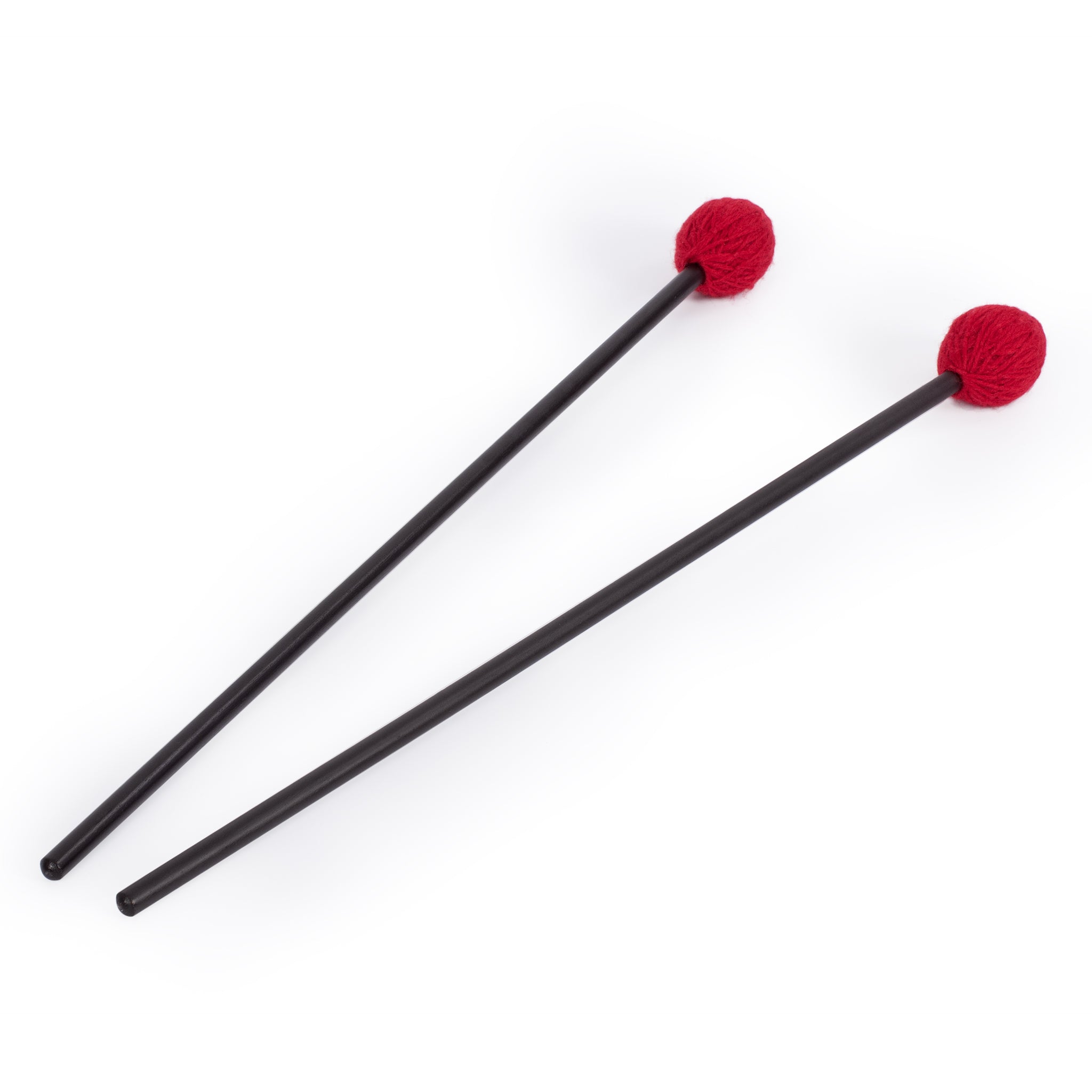 Percussion Workshop Vibraphone / marimba beaters pair - 3.3cm red wool head – medium hard