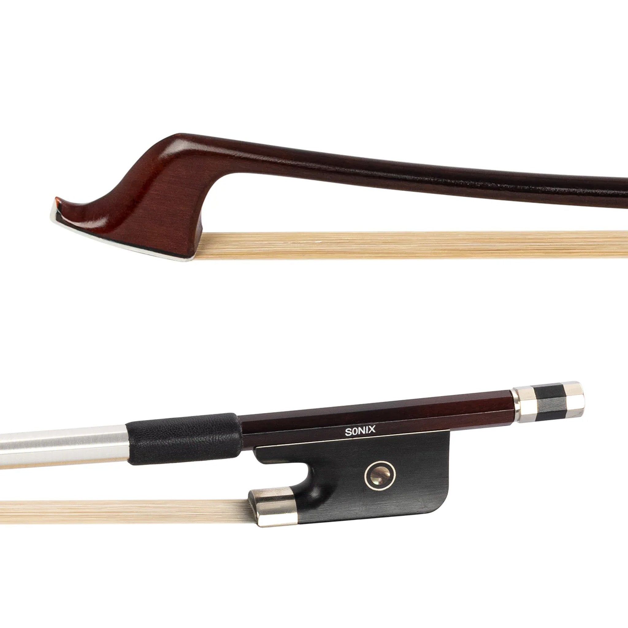 Sonix by MMX 63 student Sandalwood French double bass bow - 3/4 size