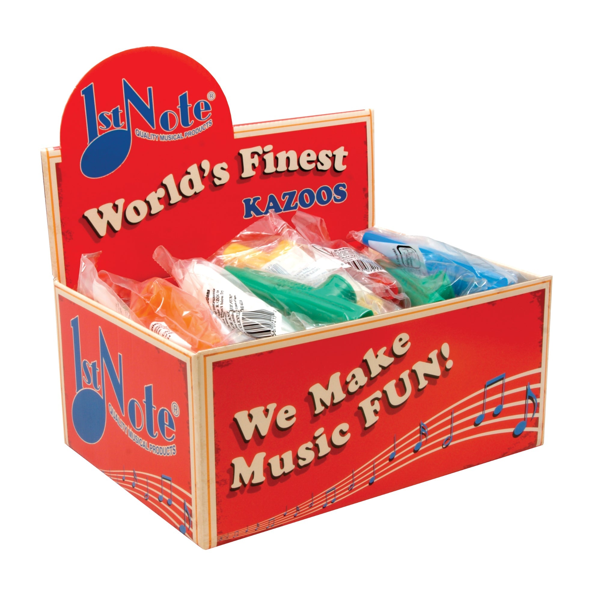 Trophy plastic kazoo tub of 40