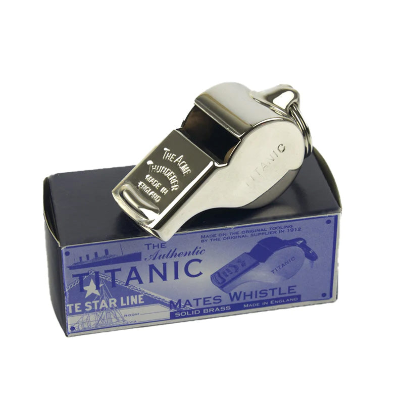 PP172 - Acme Titanic brass thunderer whistle - Nickel plated A1