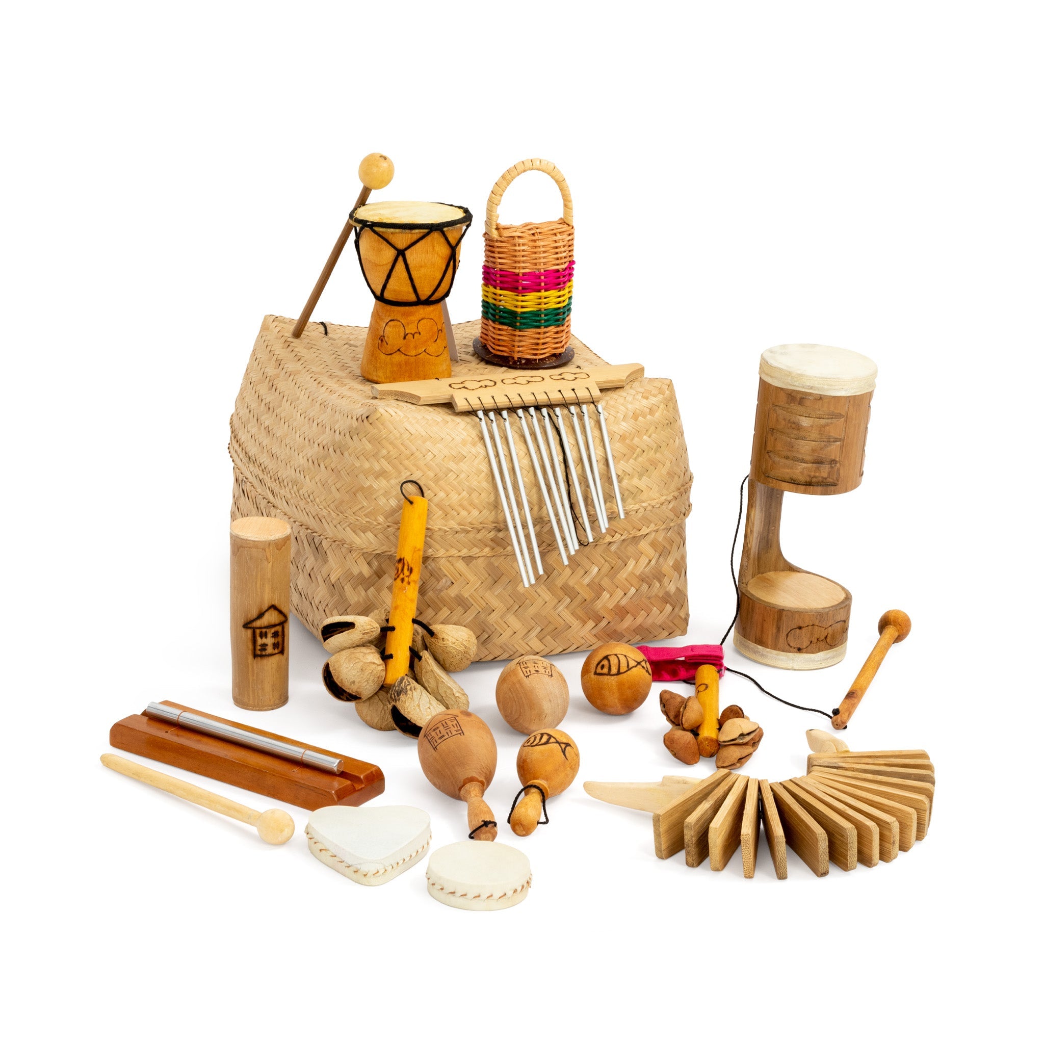 SC-LHB - Drums for Schools little hands basket - 15 instruments A1