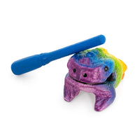 PP2132 - Percussion Plus Honestly Made mini rainbow frog guiro and scraper Default title