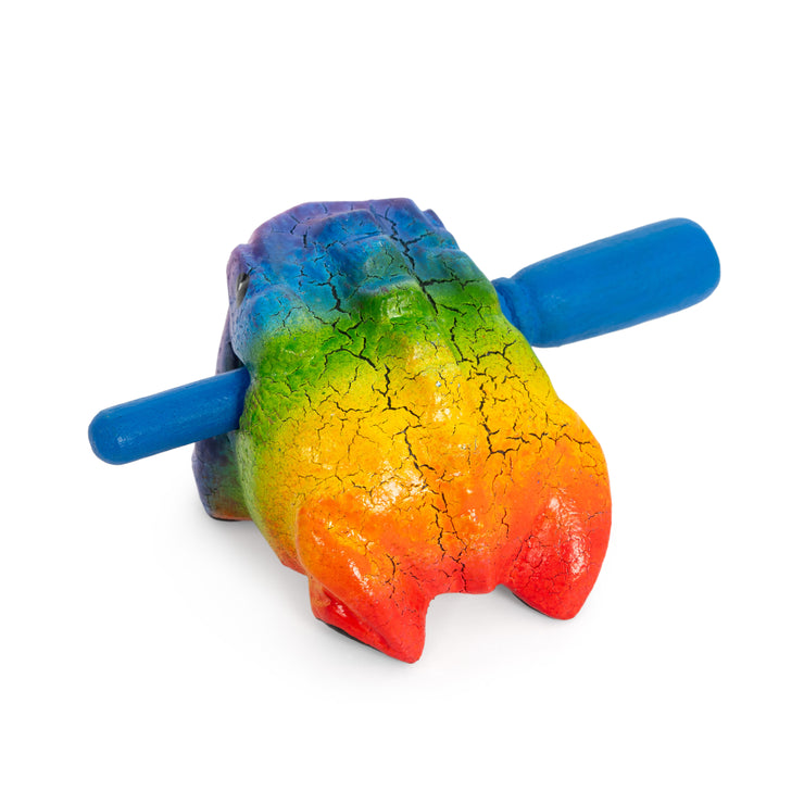 PP2132 - Percussion Plus Honestly Made mini rainbow frog guiro and scraper Default title