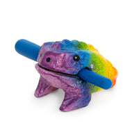 PP2132 - Percussion Plus Honestly Made mini rainbow frog guiro and scraper Default title