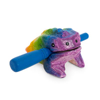 PP2132 - Percussion Plus Honestly Made mini rainbow frog guiro and scraper Default title