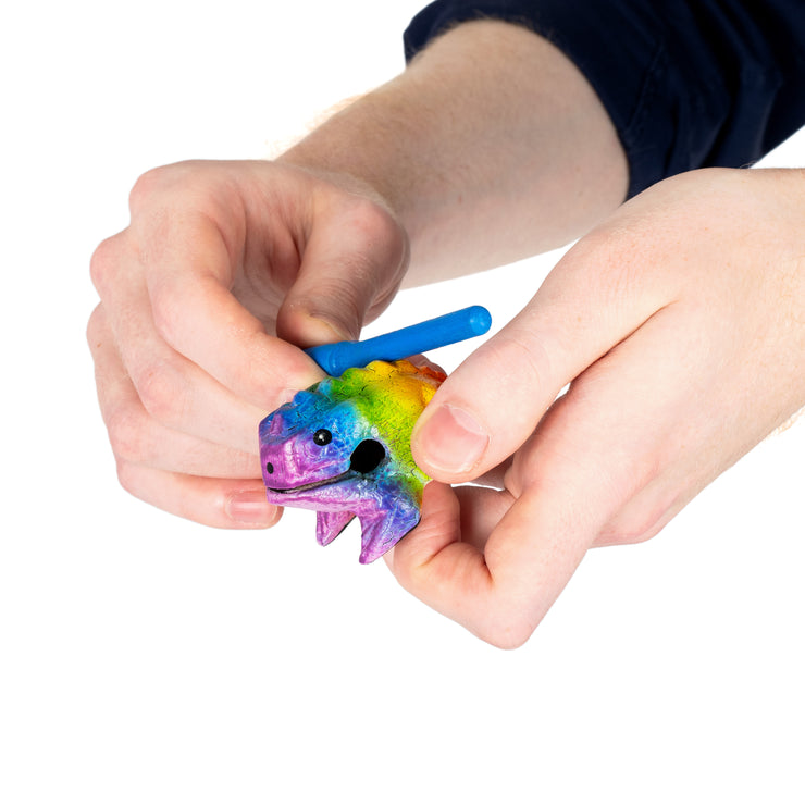 PP2132 - Percussion Plus Honestly Made mini rainbow frog guiro and scraper Default title