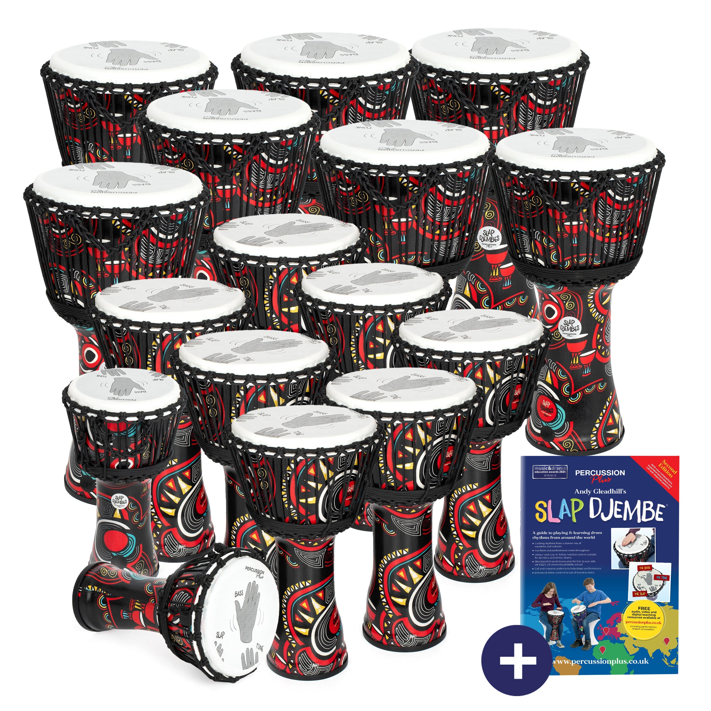 Percussion Plus Carnival Slap Djembe secondary 16 pack - rope tuned