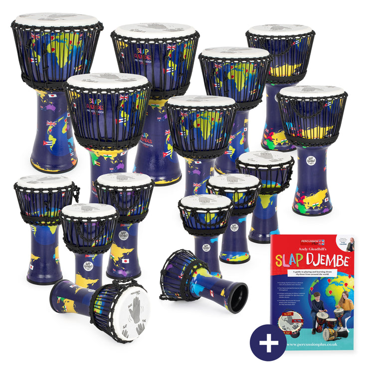 PP695-15PK - Percussion Plus World Slap Djembe 15 pack – rope tuned Default title