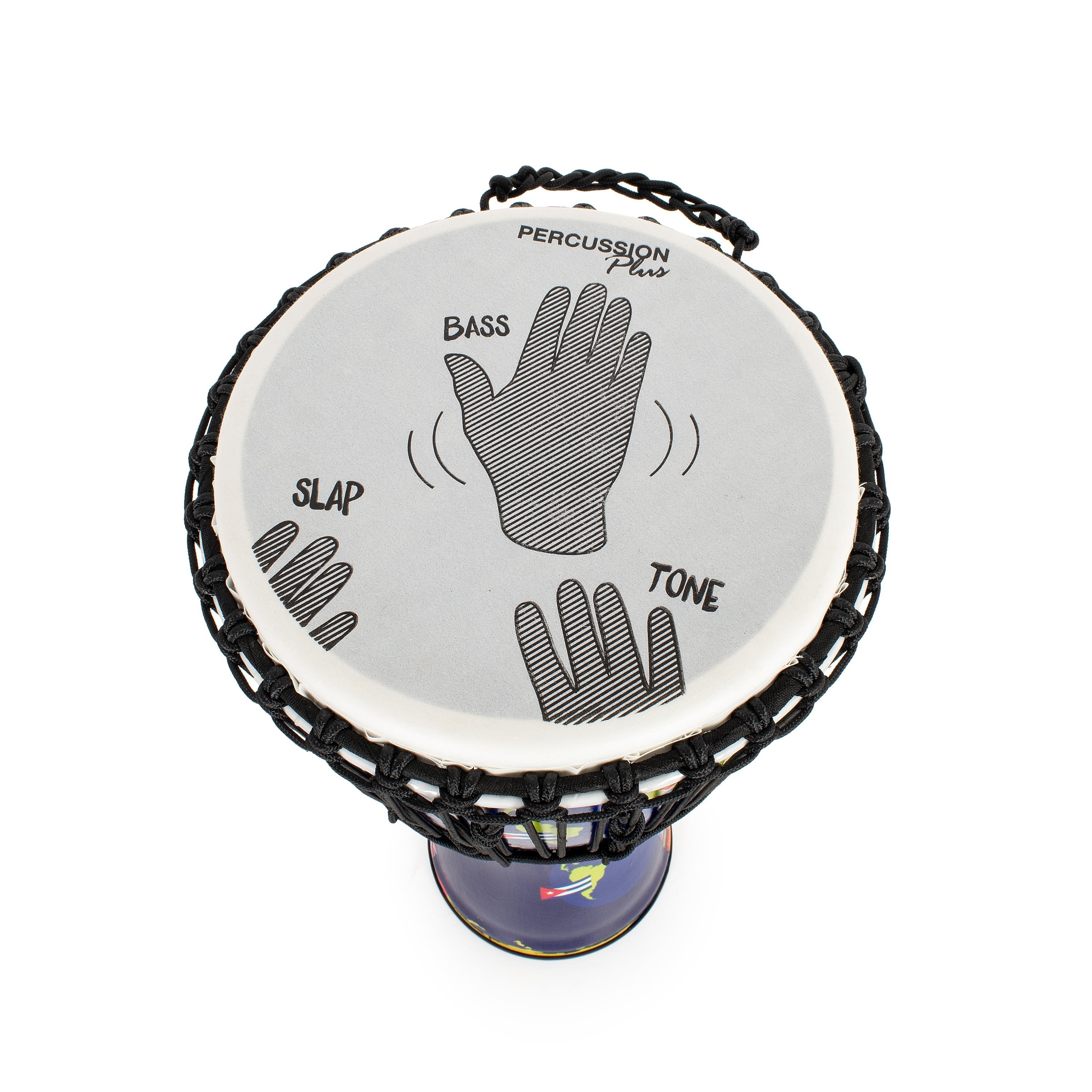 Percussion Plus World Slap Djembe secondary 16 pack - rope tuned