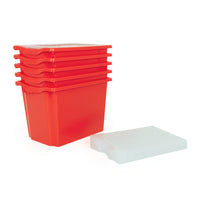 PP3512 - Monarch 5x 40L extra strong storage box and lid set - Red Default title