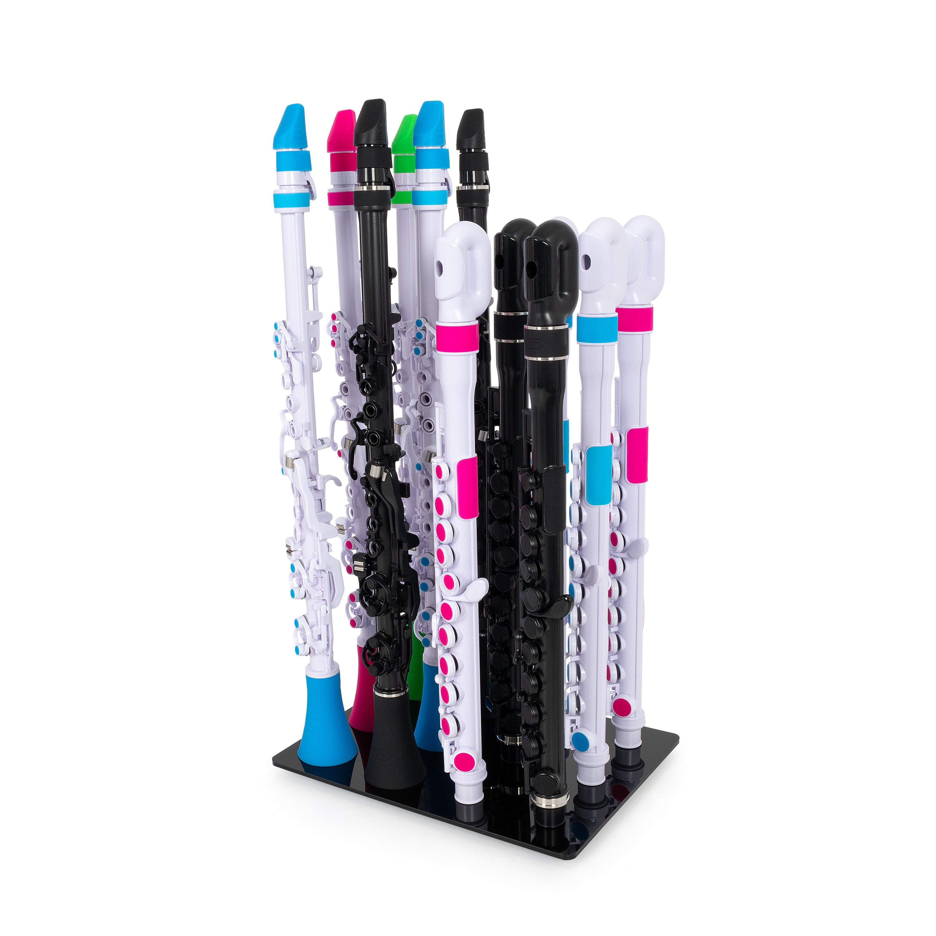 S250DR12 - Nuvo school desk stand – 12 Clarineos and Flutes A1