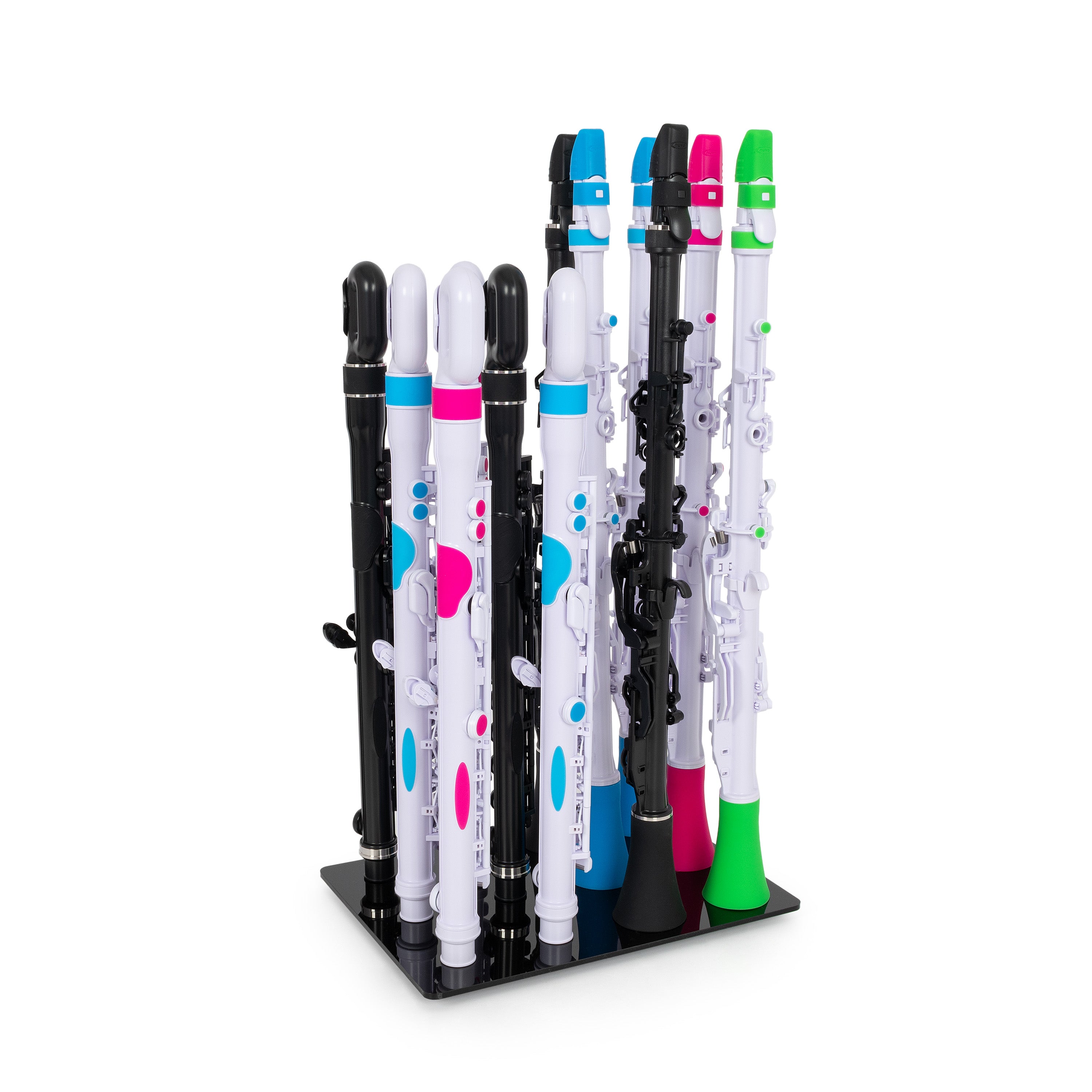 S250DR12 - Nuvo school desk stand – 12 Clarineos and Flutes A1