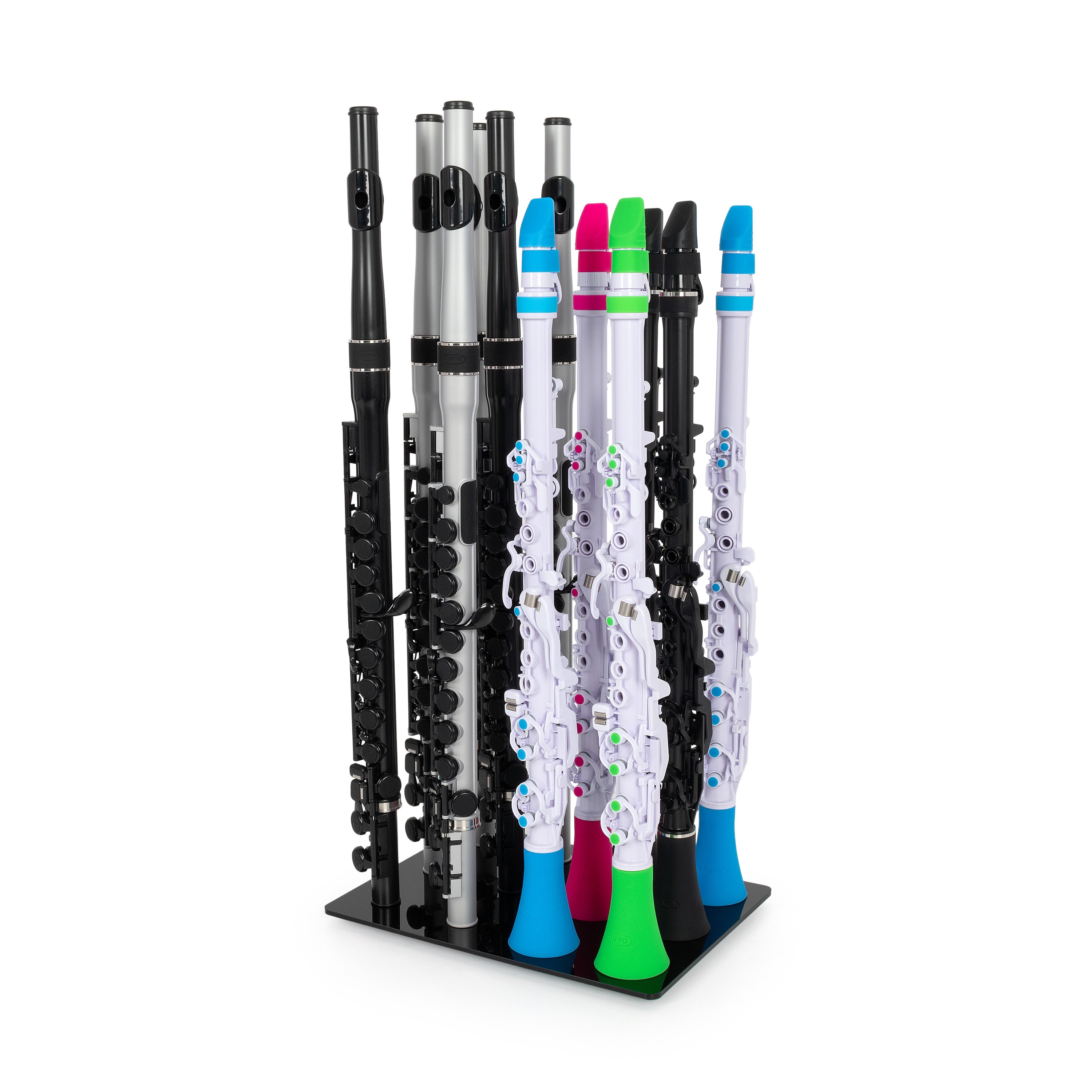 S250DR12 - Nuvo school desk stand – 12 Clarineos and Flutes A1