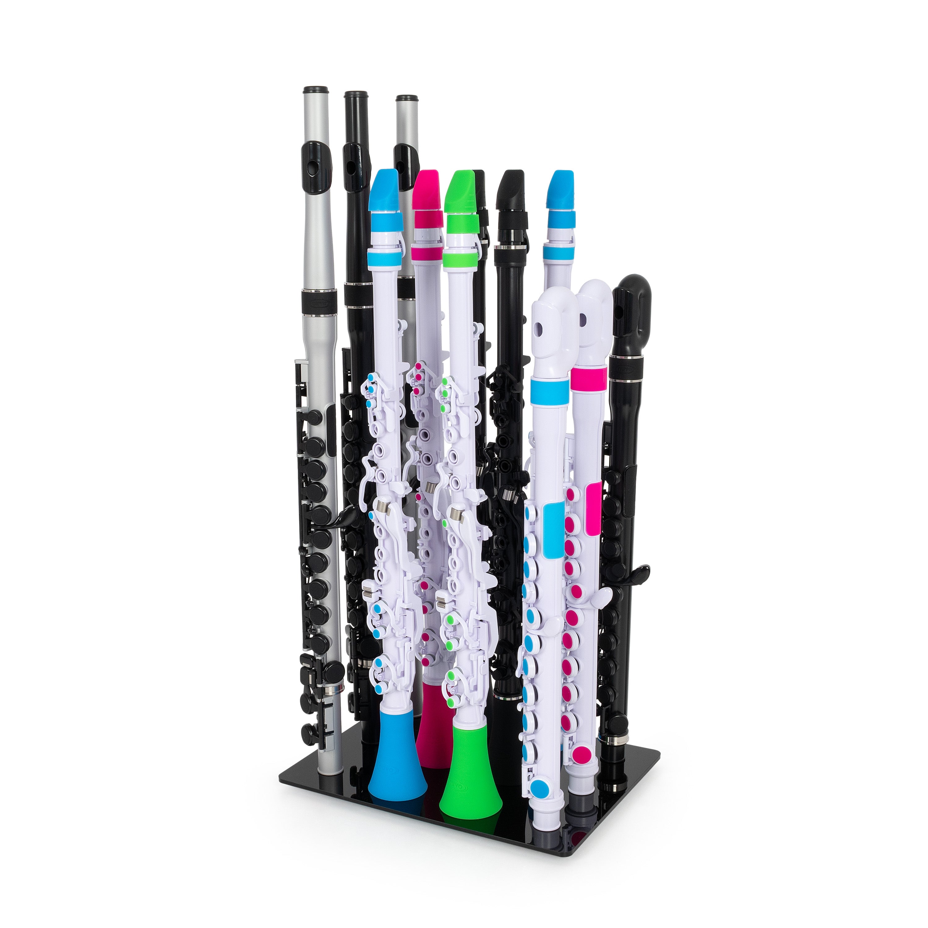 S250DR12 - Nuvo school desk stand – 12 Clarineos and Flutes A1