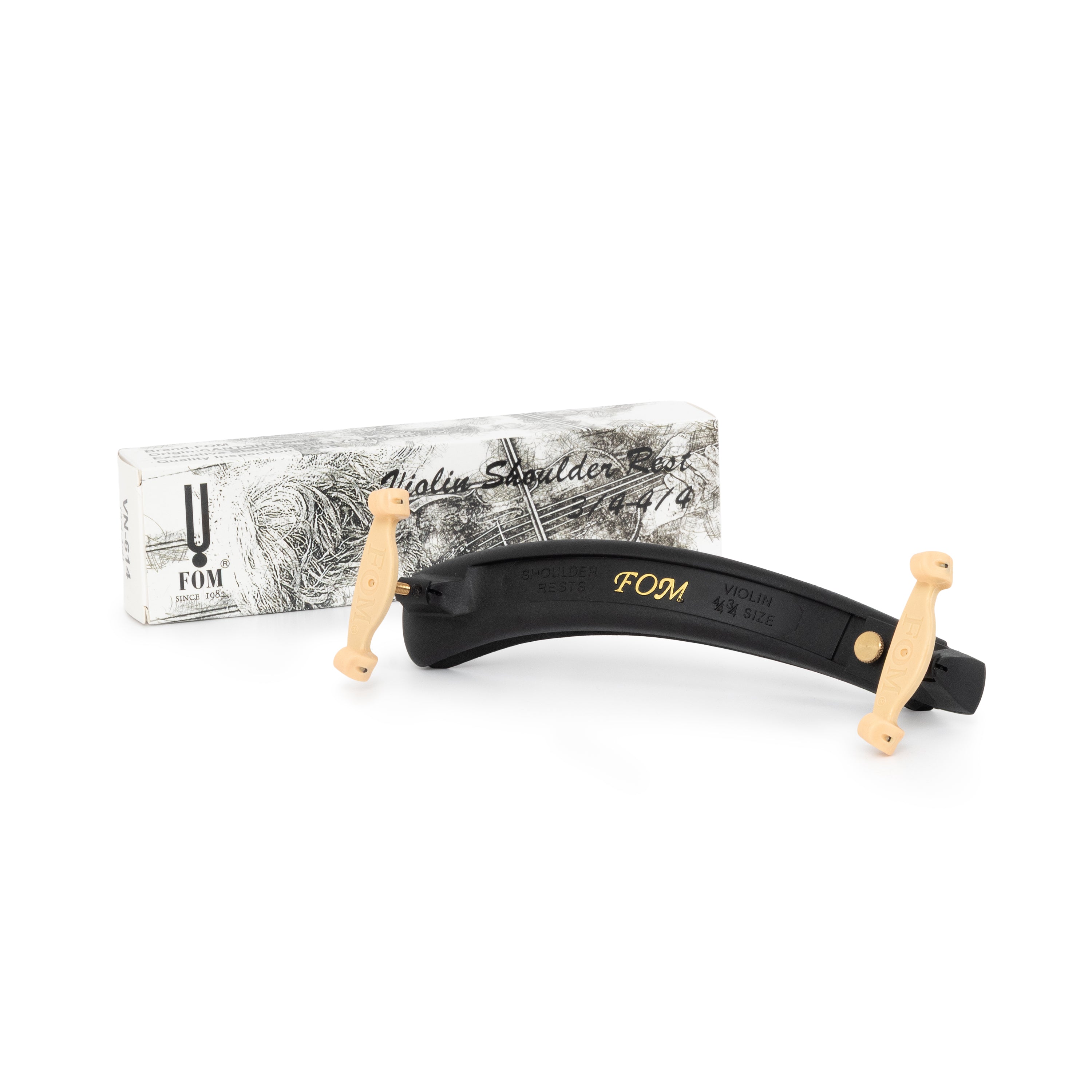 FOM violin shoulder rest with slide adjustment - 4/4-3/4