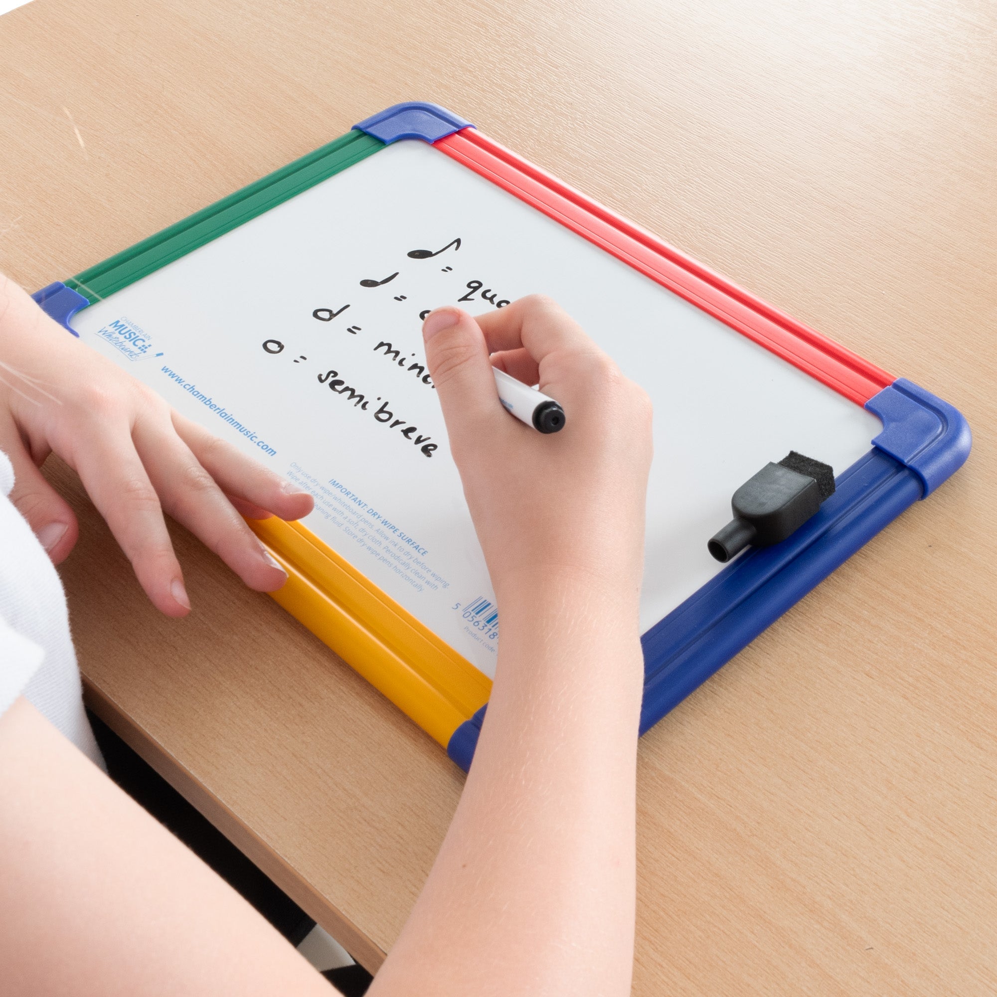 WB135-10PK - Chamberlain Music Magnetic A4 mini dry-wipe whiteboard - 10 pack A1