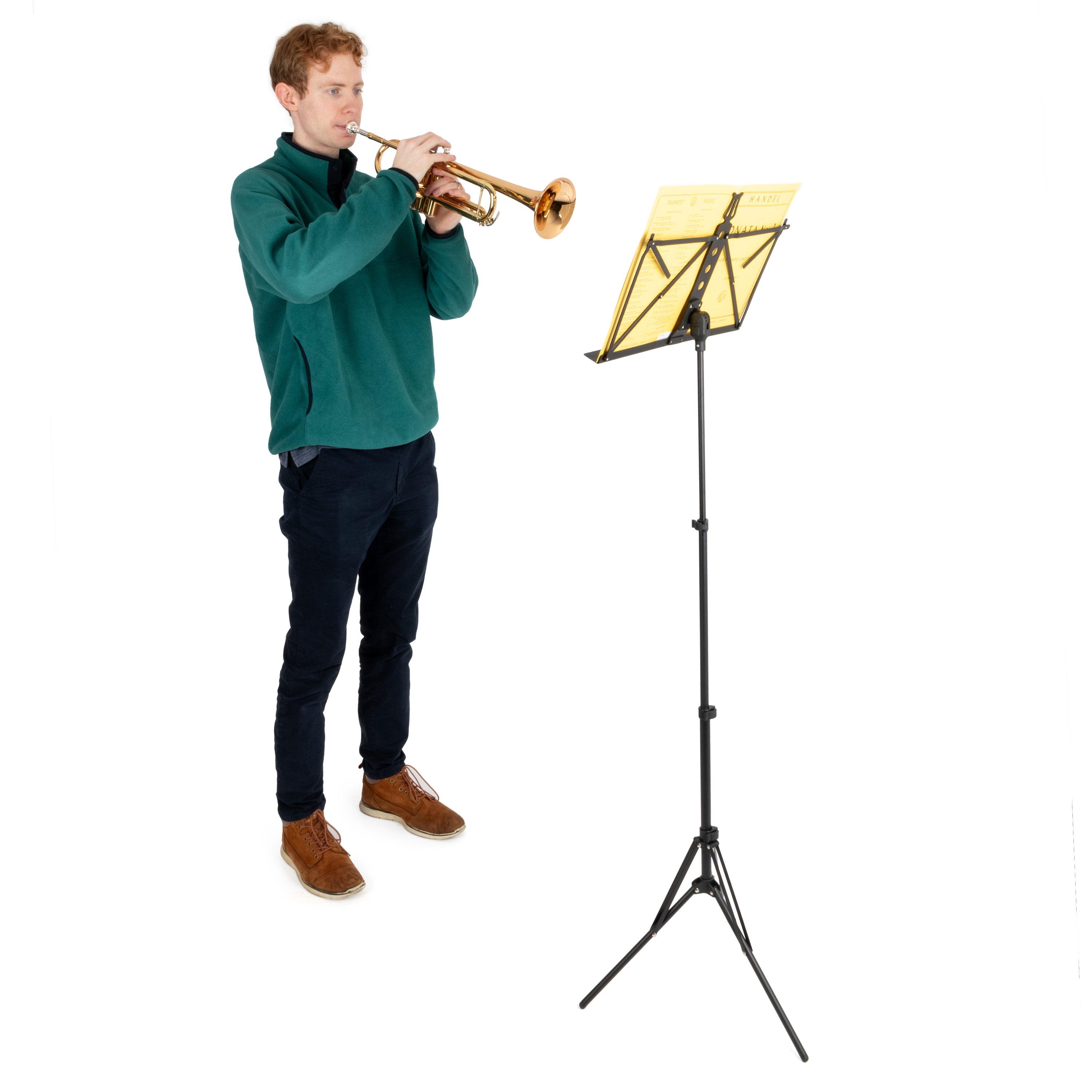 Musisca lightweight folding music stand - Black