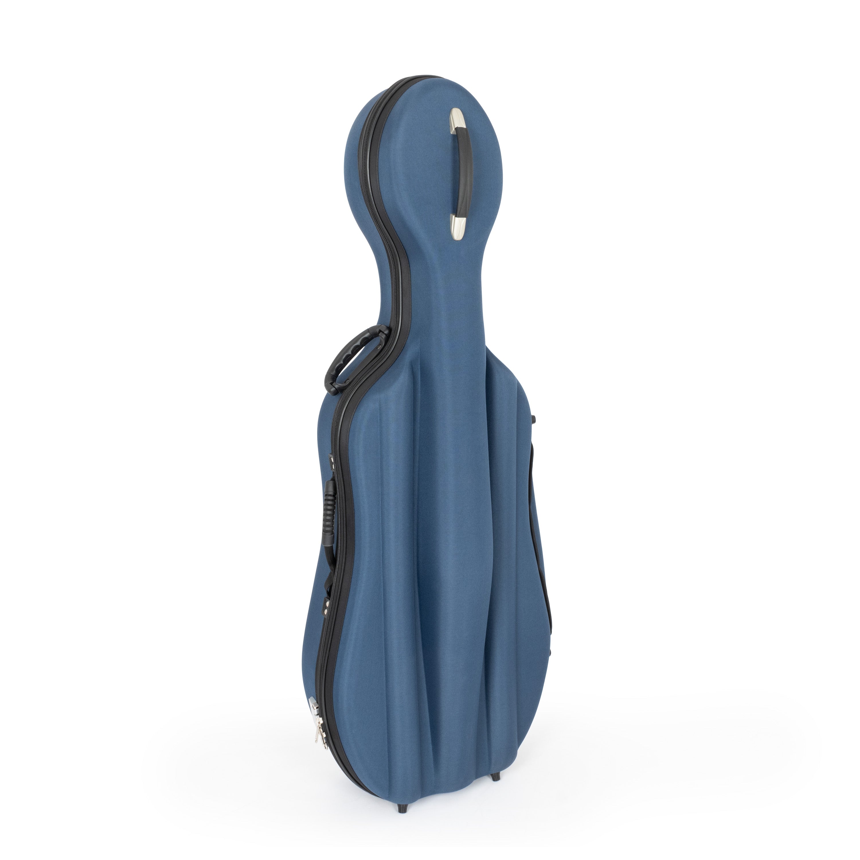Sonix 45VC moulded cello case in blue - 3/4 size