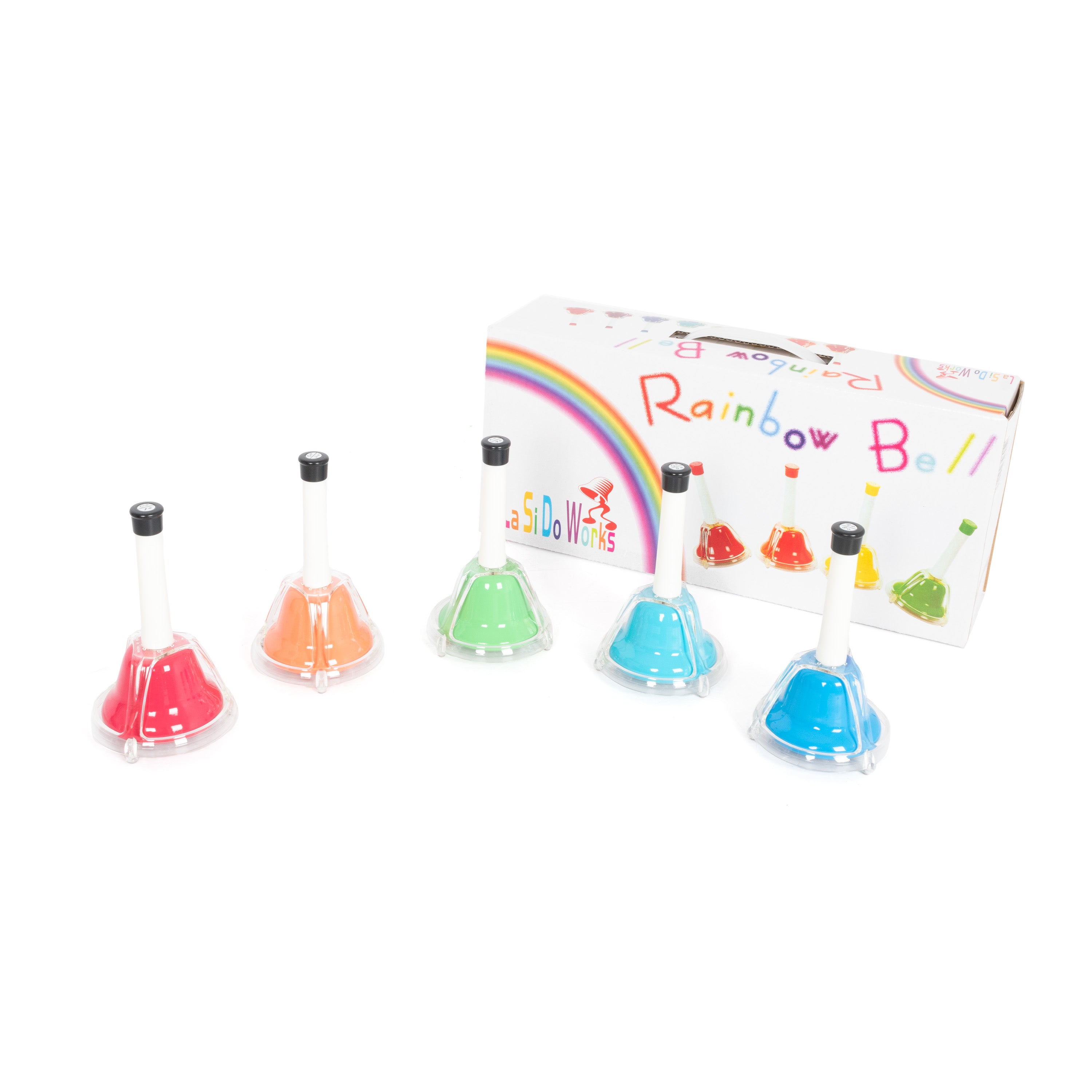 Percussion Workshop chromatic hand bells - set of 5 black notes Percussion Workshop chromatic hand bells - set of 5 black notes