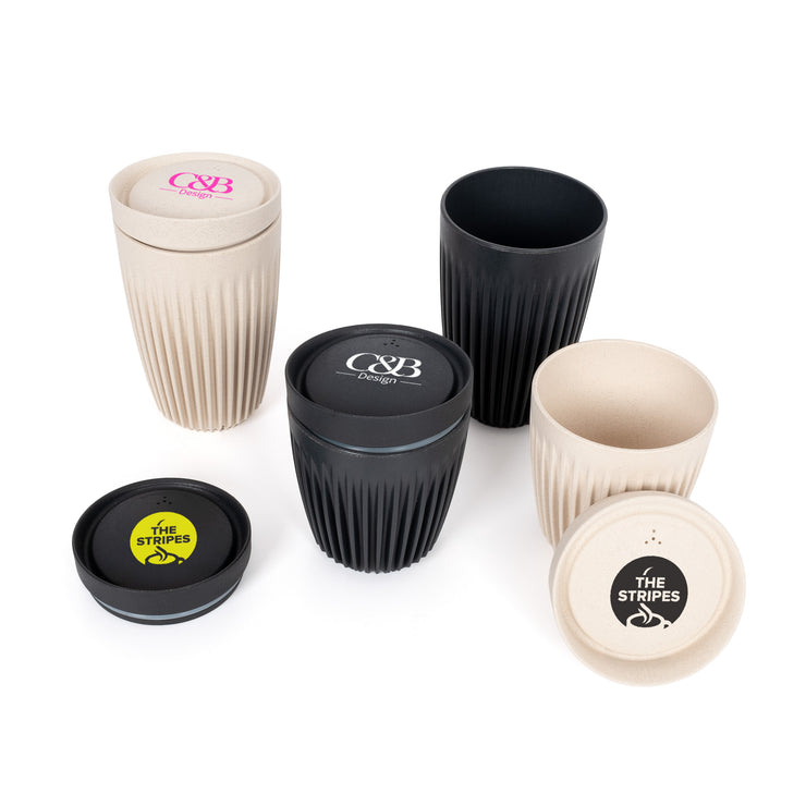 HSKCUST-FCP,HSKCUST-BWP - Custom UV printing charge for HuskeeCup reusable coffee cup Black or White