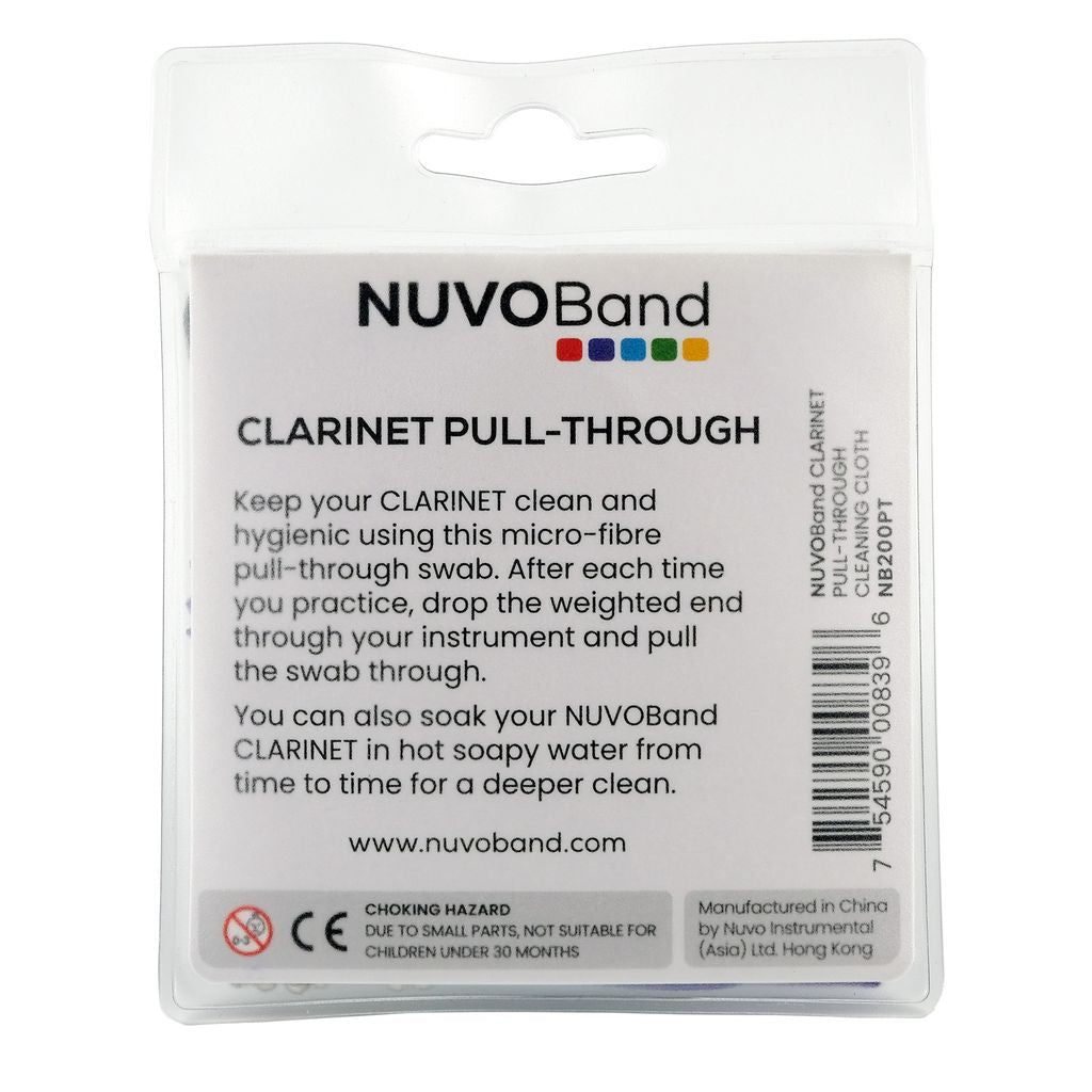 NB200PTC - NUVOBand Clarinet pull-through cleaning cloth A1
