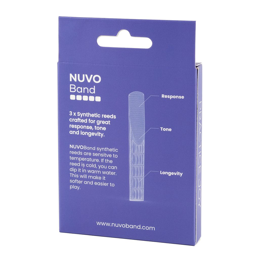 NB200RD15,NB200RD20,NB200RD25 - NUVOBand Bb clarinet reeds pack of 3 1.5 strength / A1