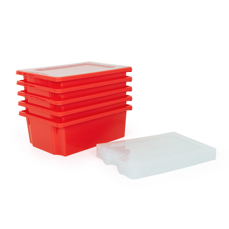 PP3510 - Monarch 5x 20L extra strong storage box and lid set - Red Default title