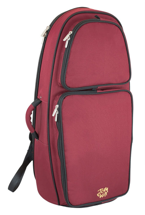 Tom & Will Euphonium gig bag ~ Burgundy with grey interior Tom & Will Euphonium gig bag ~ Burgundy with grey interior