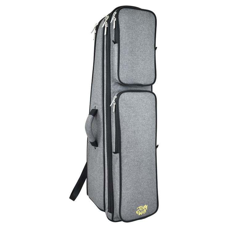 Tom & Will Tenor Trombone gig bag ~ Grey with red interior Tom & Will Tenor Trombone gig bag ~ Grey with red interior